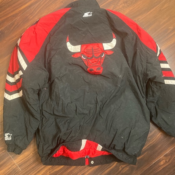 Vintage 90s Chicago Bulls starter jacket xl - Picture 3 of 3